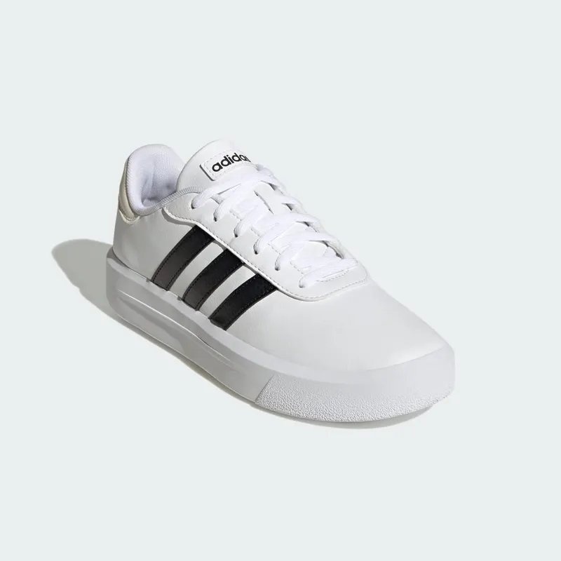 Adidas Court Platform Cloud White / Core Black / Chalk White (HQ4532)