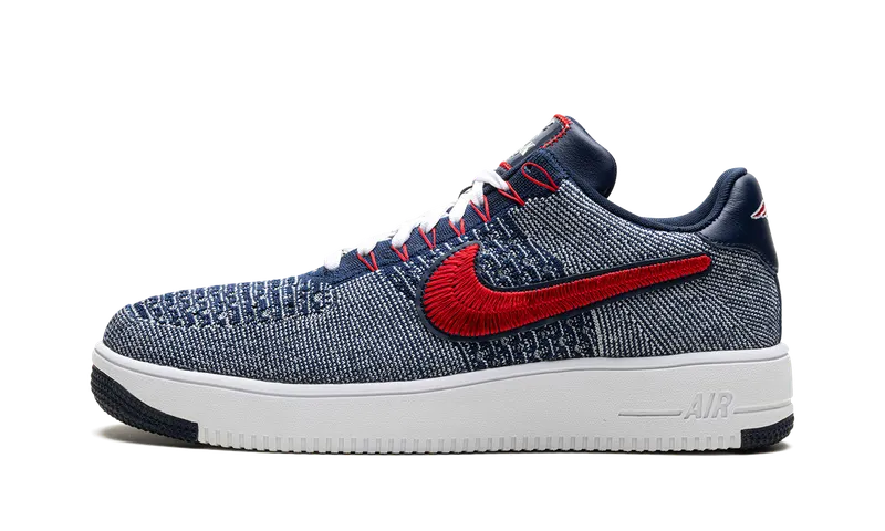 Nike Air Force 1 Ultra Flyknit Low “Patriots Robert Kraft Wolf Grey” (FV4079-012)