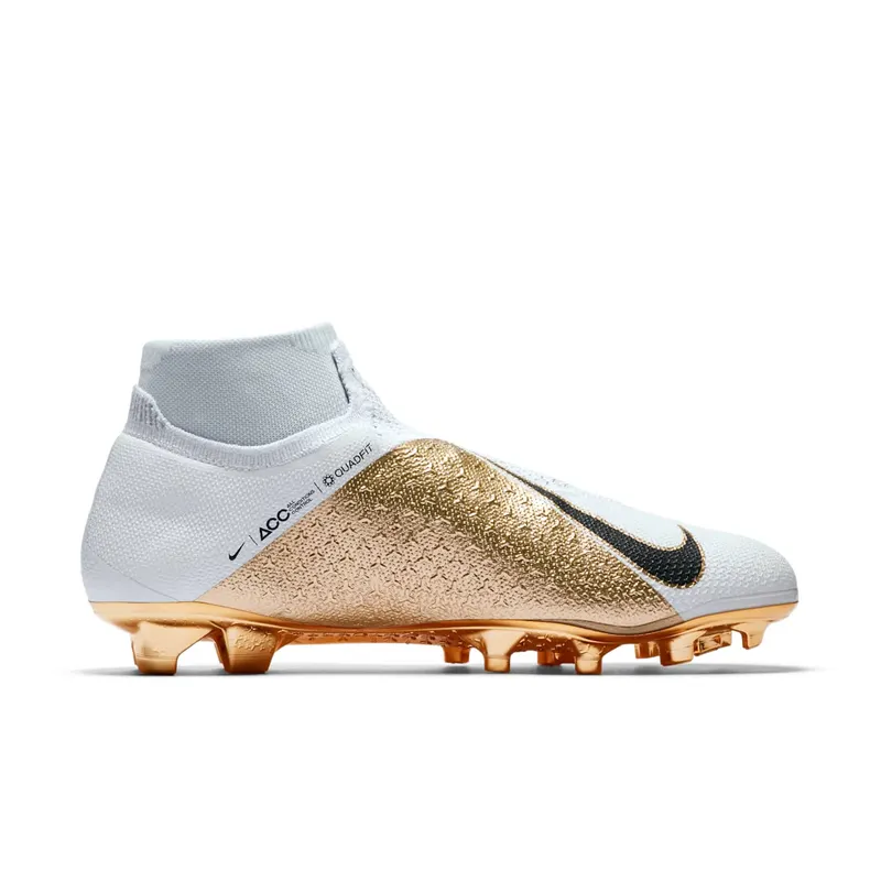 Nike Phantom Vision Elite DF FG White Metallic Gold White/Metallic Gold-Black (BQ0976-107)