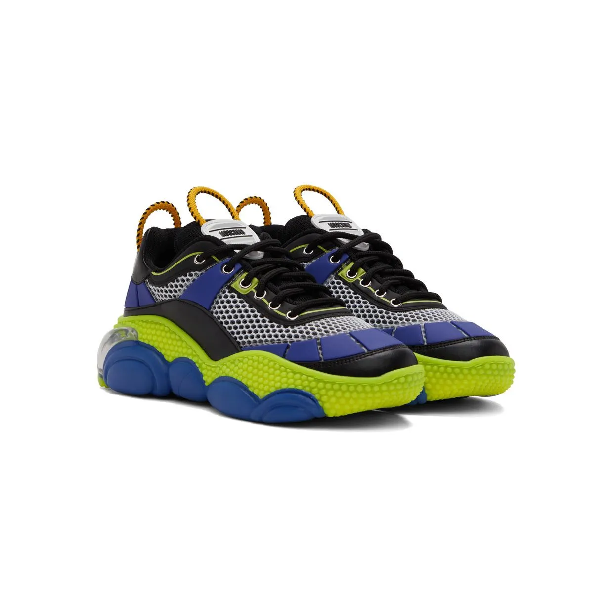 Moschino Blue Mesh Bubble Teddy Sneakers (MB15563G1E G82) (4)