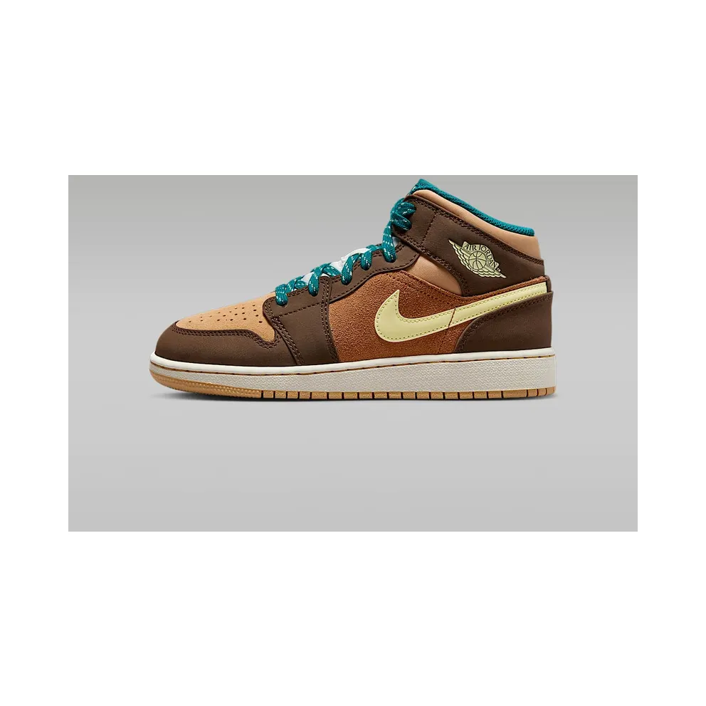 Nike Air Jordan 1 Mid SE Cacao Wow (GS) (DZ6335-200)