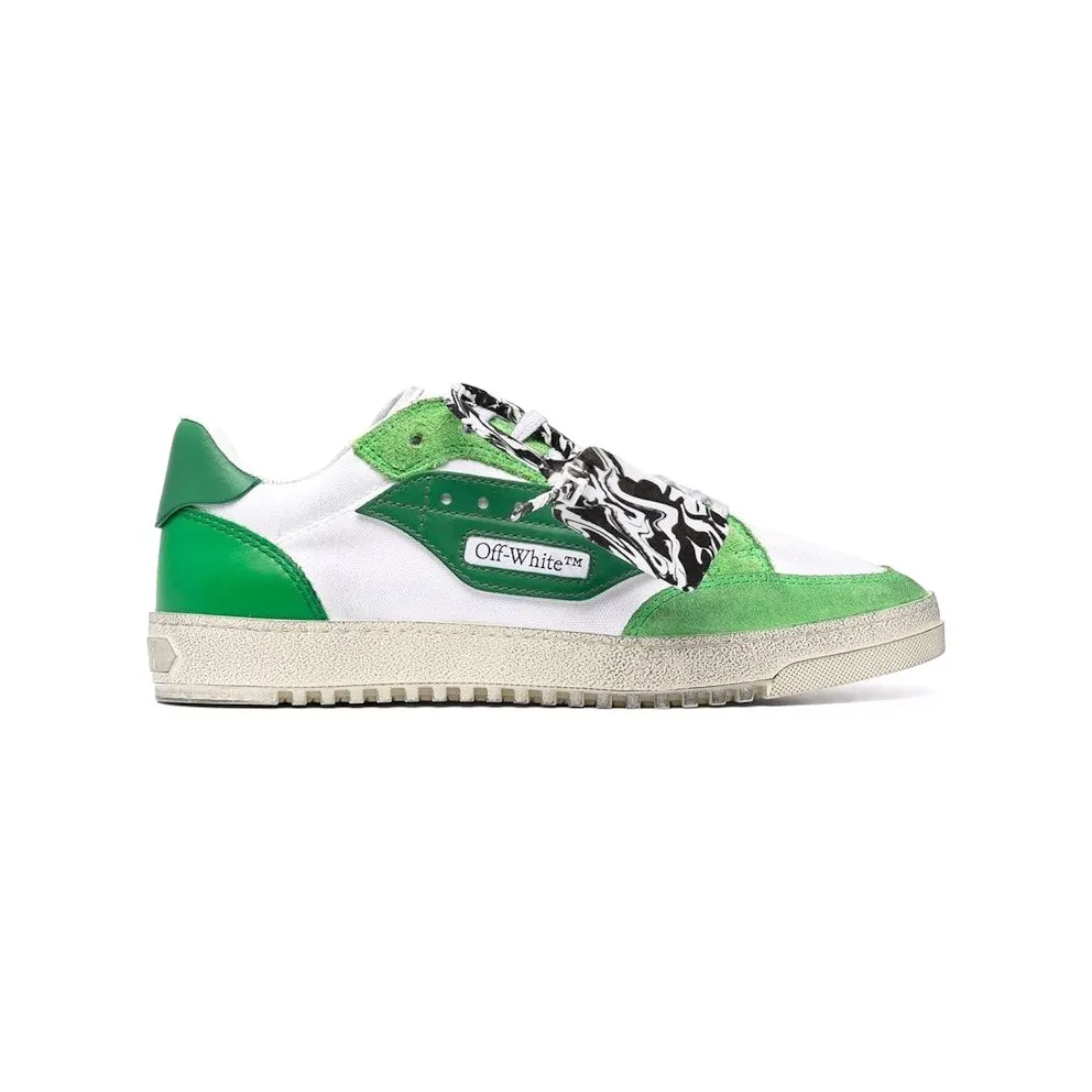 OFF-WHITE Vulcanized 5.0 Low Top White Green (OMIA227F21FAB0010155)