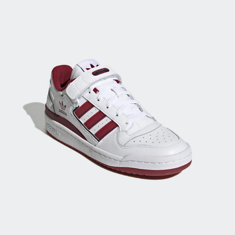 Adidas Forum Low Cloud White / Collegiate Burgundy / Collegiate Navy (GV6735)