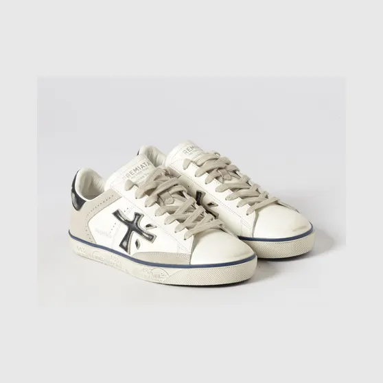 Premiata Steven Suede Sneakers White 2 (STEVEN7285)