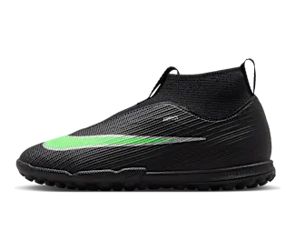 Nike Jr. Mercurial Superfly 11 Academy ‘ Multi-Ground High-Top “Black/Black/Illusion Green” (IO1497-001)