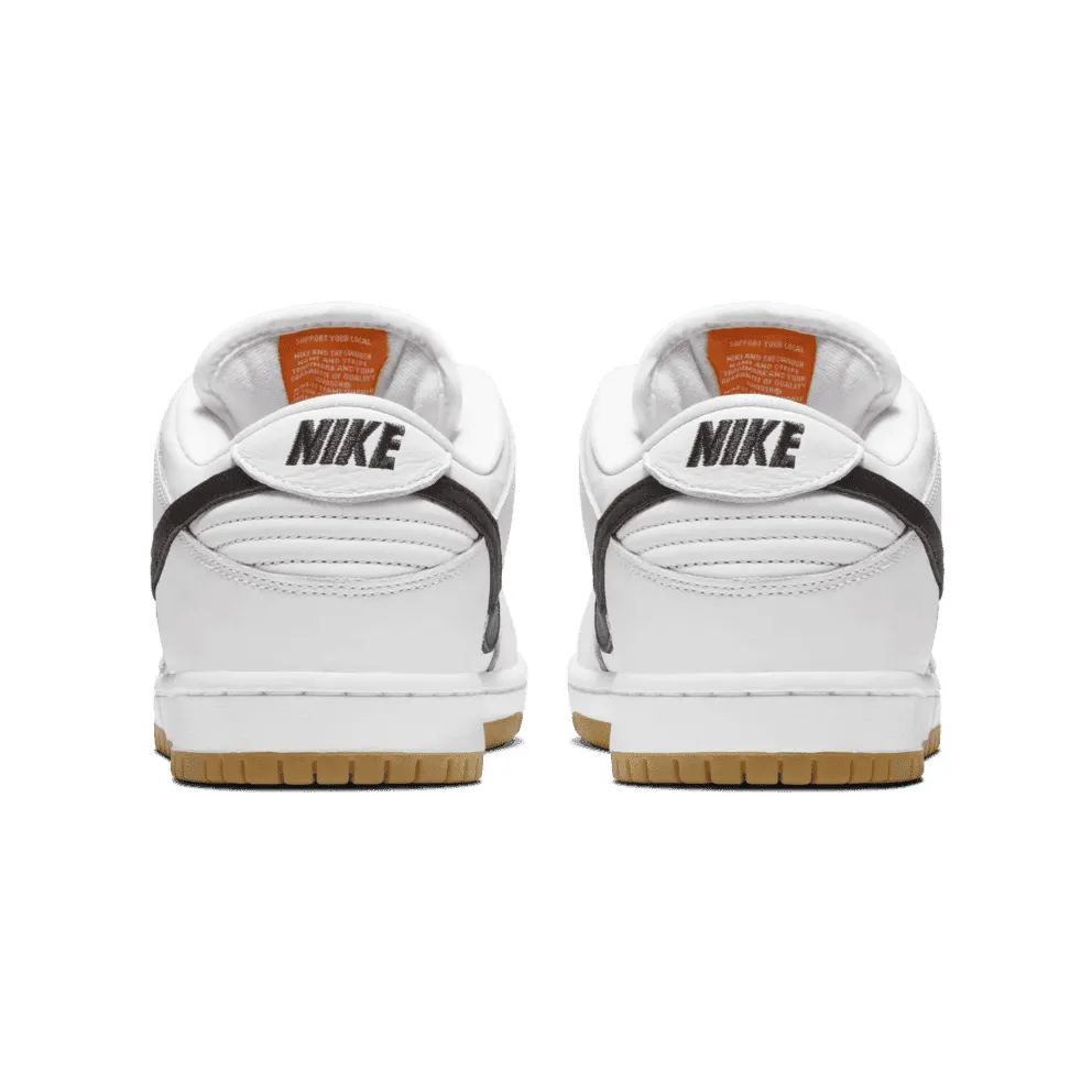 Nike SB Dunk Low Orange Label White White/Black-White-Gum Light Brown-Safety Orange (CD2563-100)