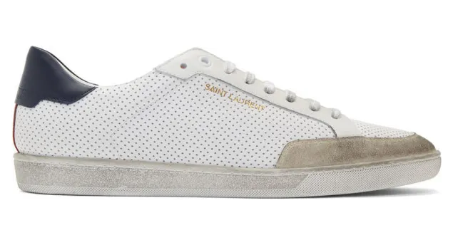 Saint Laurent White Court Classic SL/10 Sneakers (58661704L70)
