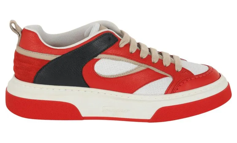Ferragamo Cassini Low-Top Sneakers Red (021276-760903-M)