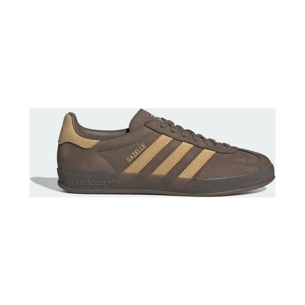 Adidas Gazelle Indoor Shoes Cargo Brown / Golden Beige / Cloud White (JQ8386)