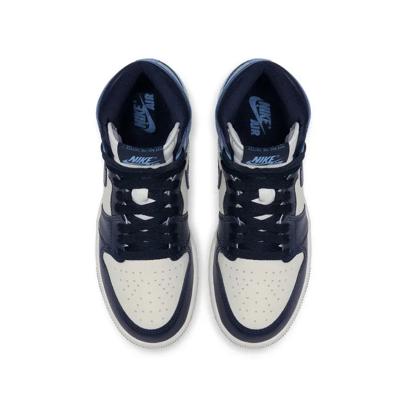 Jordan 1 Retro High Obsidian UNC (GS) Sail/Obsidian-University Blue (575441-140)