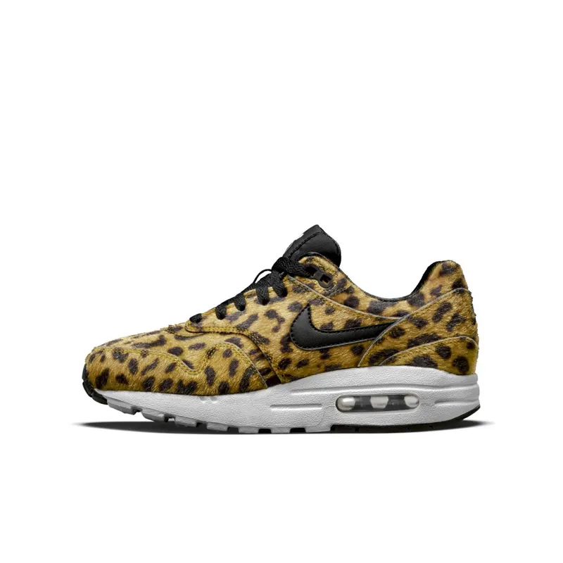 Nike Air Max 1 Leopard (GS) University Gold/Black-White (827657-700)
