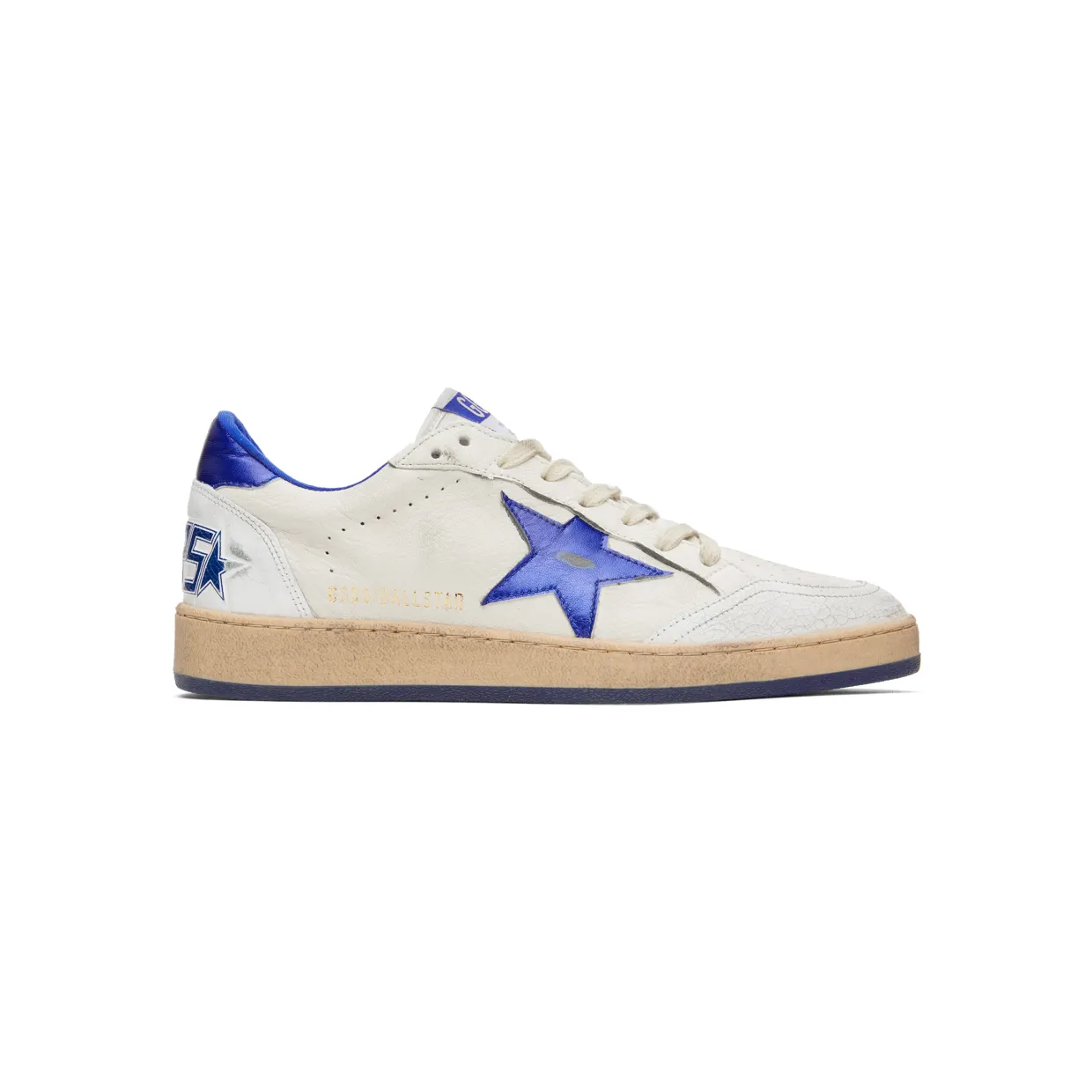 Golden Goose White & Blue Ball Star Sneakers (GMF00117.F002198.10327)