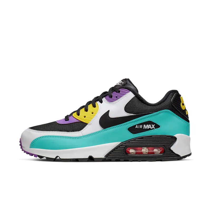 Nike Air Max 90 Black Bright Violet White Black/Bright Violet-Pink Blast-White (AJ1285-024)