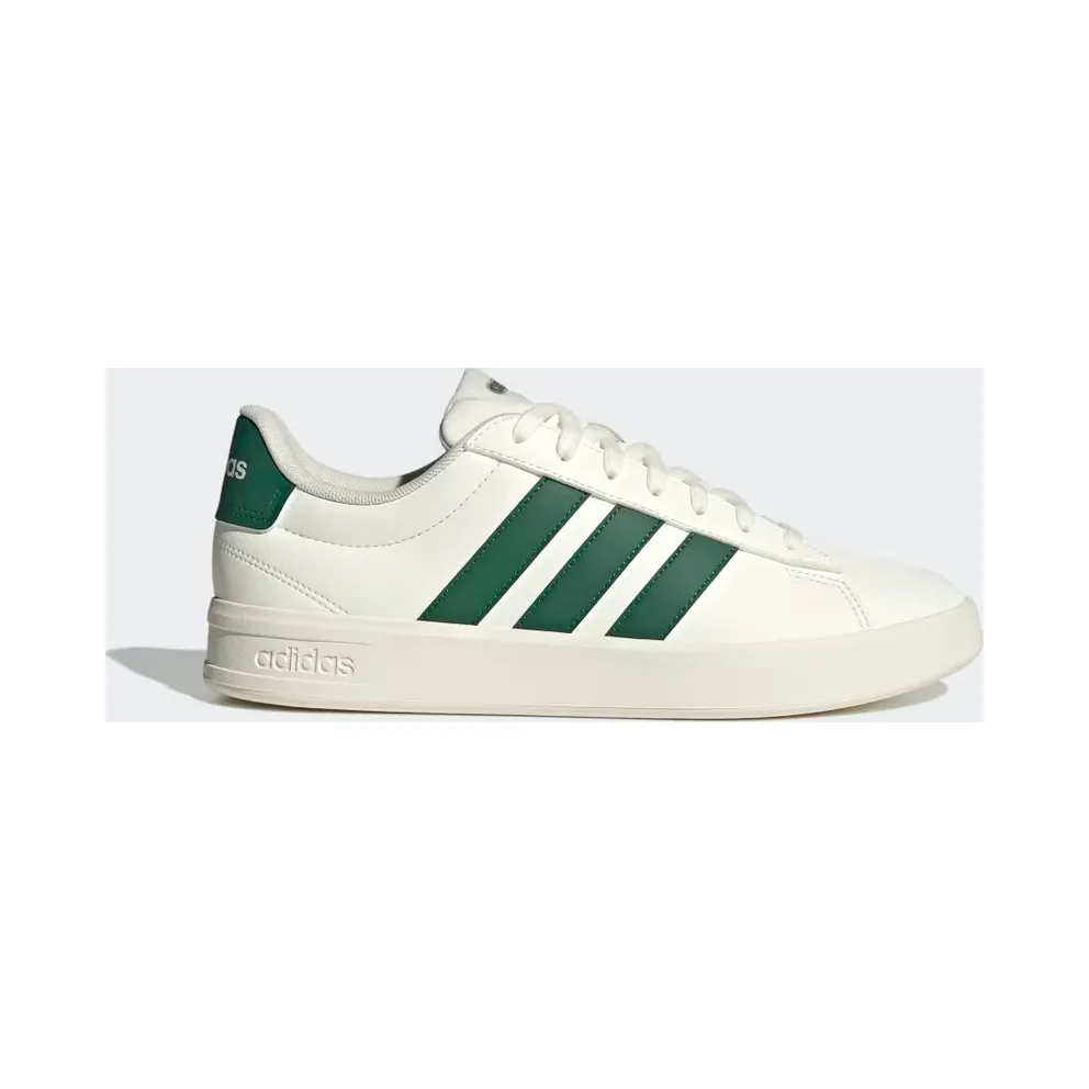 adidas Grand Court 3.0 “Off White / Collegiate Green / Off White” (KH9527)
