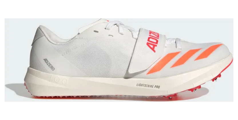 adidas Adizero Tj/pv Track And Field “Cloud White / Lucid Orange / Lucid Red” (JQ0802)