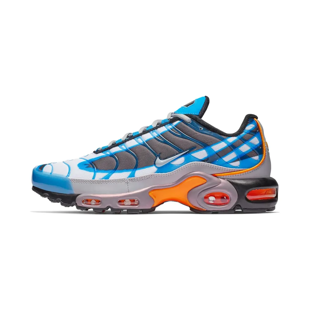 Nike Air Max Plus Deluxe Photo Blue/Wolf Grey-Orange Peel-Black-White-Metallic Silver (815994-400)