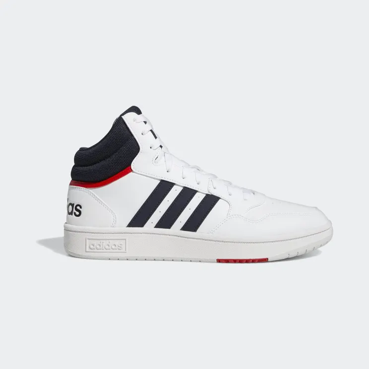 adidas Hoops 3.0 Mid Classic Vintage Cloud White / Legend Ink / Vivid Red (GY5543)