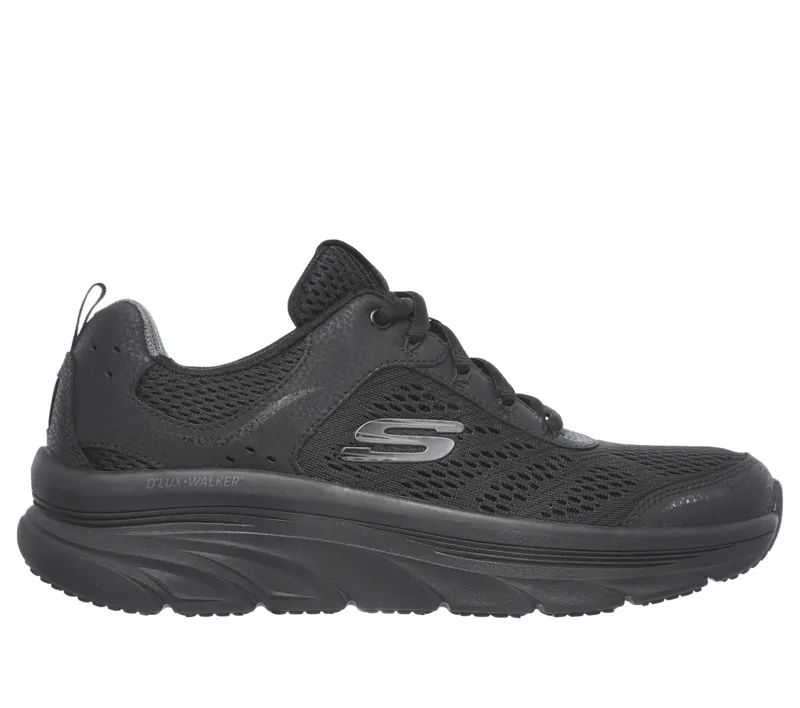 Skechers Relaxed Fit: D’Lux Walker – Black (232044 BBK)