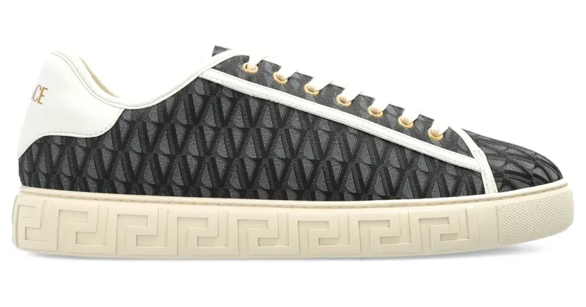 Versace Greca Sneakers aus Jacquard – Schwarz (10144601A16069)