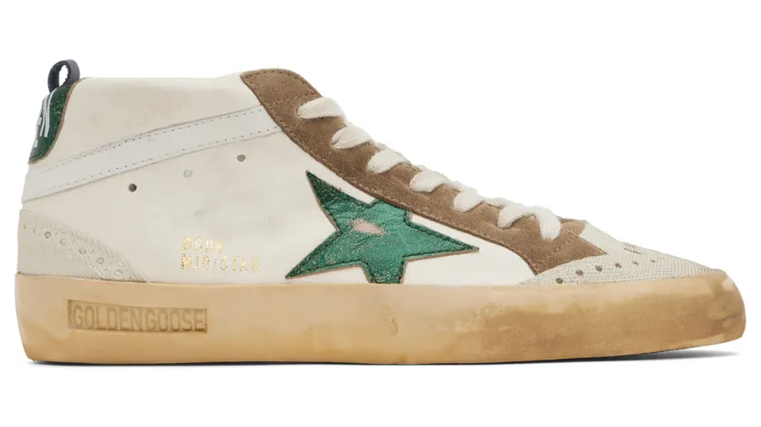 Golden Goose Off-White Mid Star Sneakers (GMF00122.F003356.11229)
