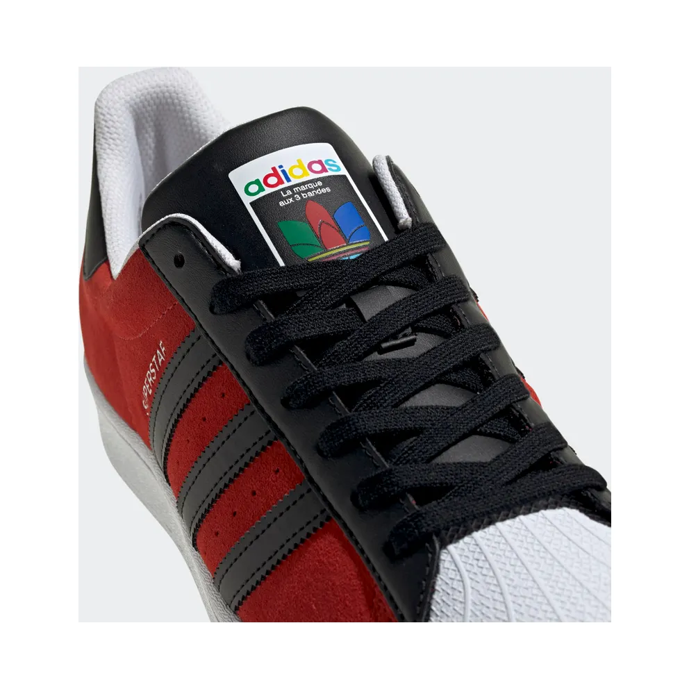 Adidas Superstar ‘Red Core Black’ Red/Core Black/Yellow (FU9522)