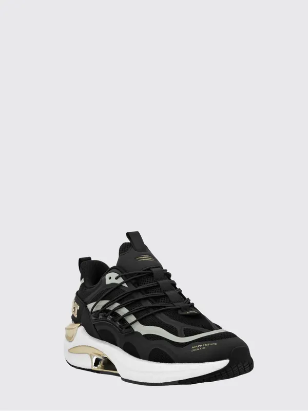 Plein Sport Air Pressure Gen. X.04 Low-Top Sneakers in Mesh with Chunky Sole Black (SAESUSC0736STE003N0293)