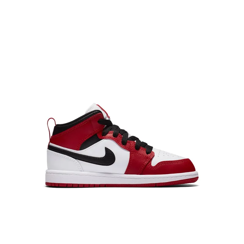 Jordan 1 Mid Chicago 2020 (PS) White/Gym Red-Black (640734-173)
