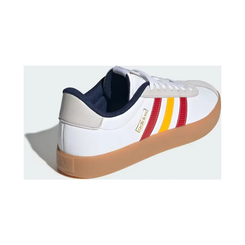 adidas VL Court 3.0 “Cloud White / Team Power Red 2 / Crew Yellow” (HQ0138)