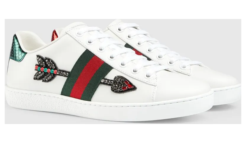 Gucci Ace Embroidered Arrow (454551 02JP0 9064) (2)