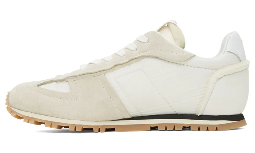 Maison Margiela Grey & White Retro Runner Sneakers (S58WS0186 P4714) (3)