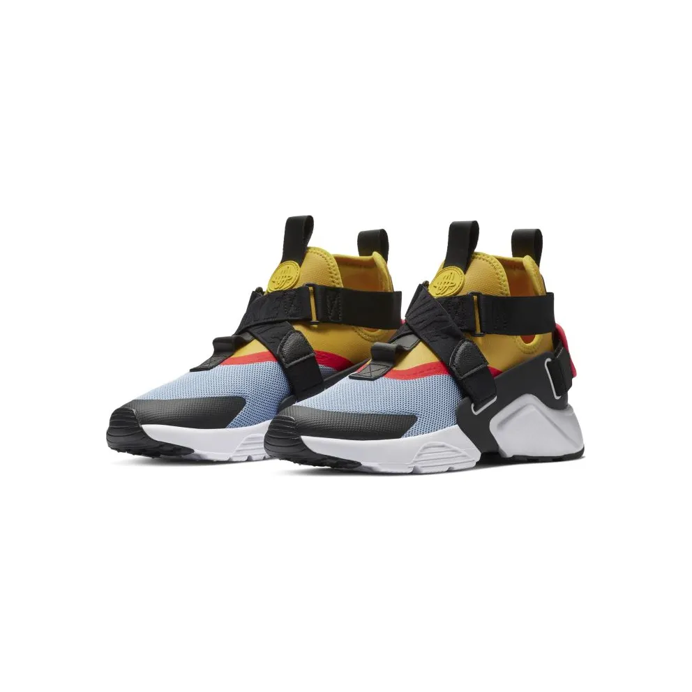 Nike Air Huarache City Aluminum Bright Citron Bright Crimson (W) Aluminum/Bright Citron-Bright Crimson-Black (AH6787-401)
