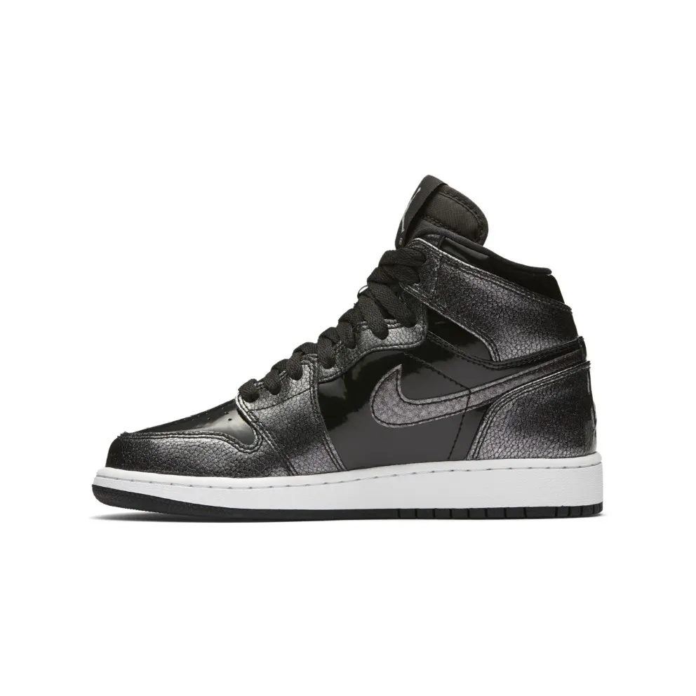 Jordan 1 Retro High Black Patent (GS) Black/Black-Anthracite-White (705300-017)