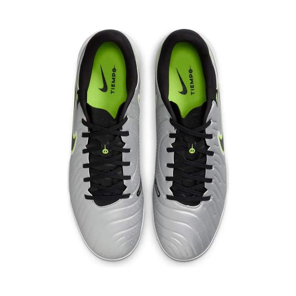 Nike Tiempo Legend 10 Academy TF Metallic Silver Volt Black (DV4342-001)