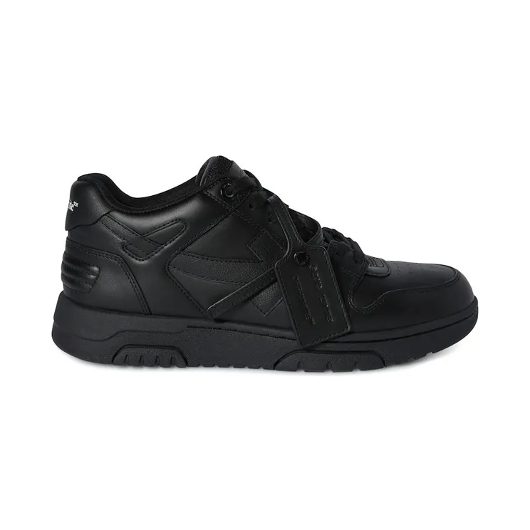 OFF-WHITE Out Of Office OOO Low Tops Triple Black (OMIA189C99LEA0131010)