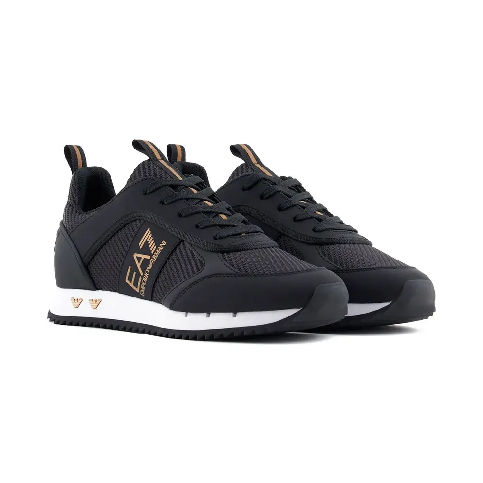 Ea7 Emporio Armani mit Kontrasteinsätzen – Black (7X000337AF18613)