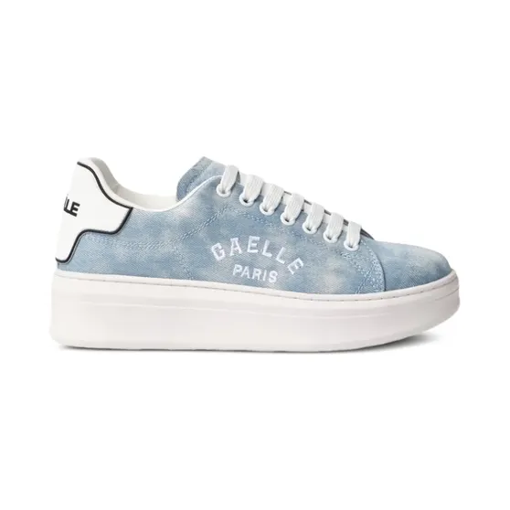 Gaëlle Paris Denim met geborduurd logo “Blue” (GACAW01306MTFI0014)