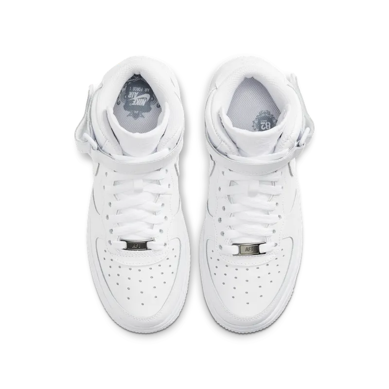 Nike Air Force 1 Mid White 2014 (GS) White/White (314195-113)