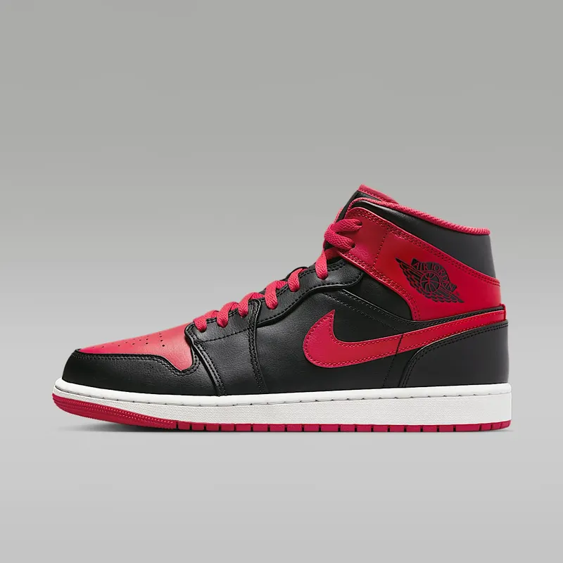 Air Jordan 1 Mid Alternate Bred “Black / White / Fire Red” (DQ8426-060)
