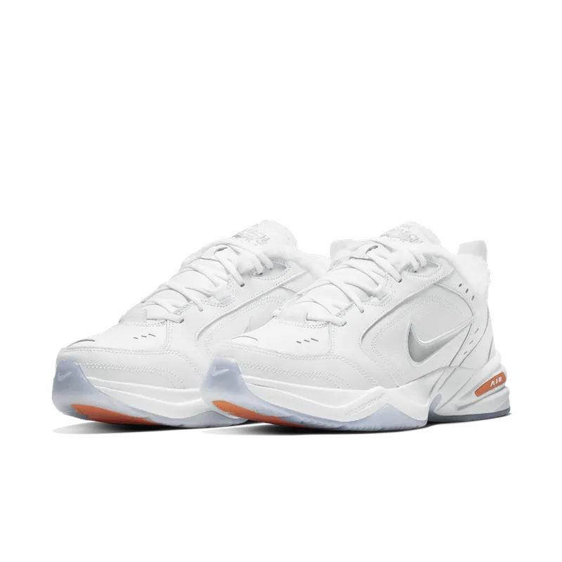 Nike Air Monarch IV Snow Day White/Total Orange-Metallic Silver (AV6676-100)