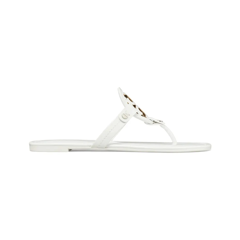 Tory Burch Miller Thong Sandals Optic White (11743-137)
