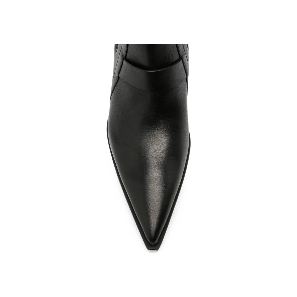 Rick Owens Wedge-heel Pointed-toe “Black” (RU02F4805 LOO 09) (2)