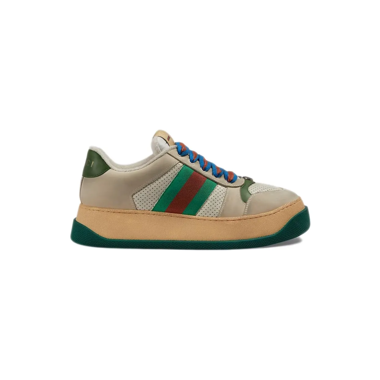 Gucci Screener Beige Green Red Web (756465 0YIA0 9547)