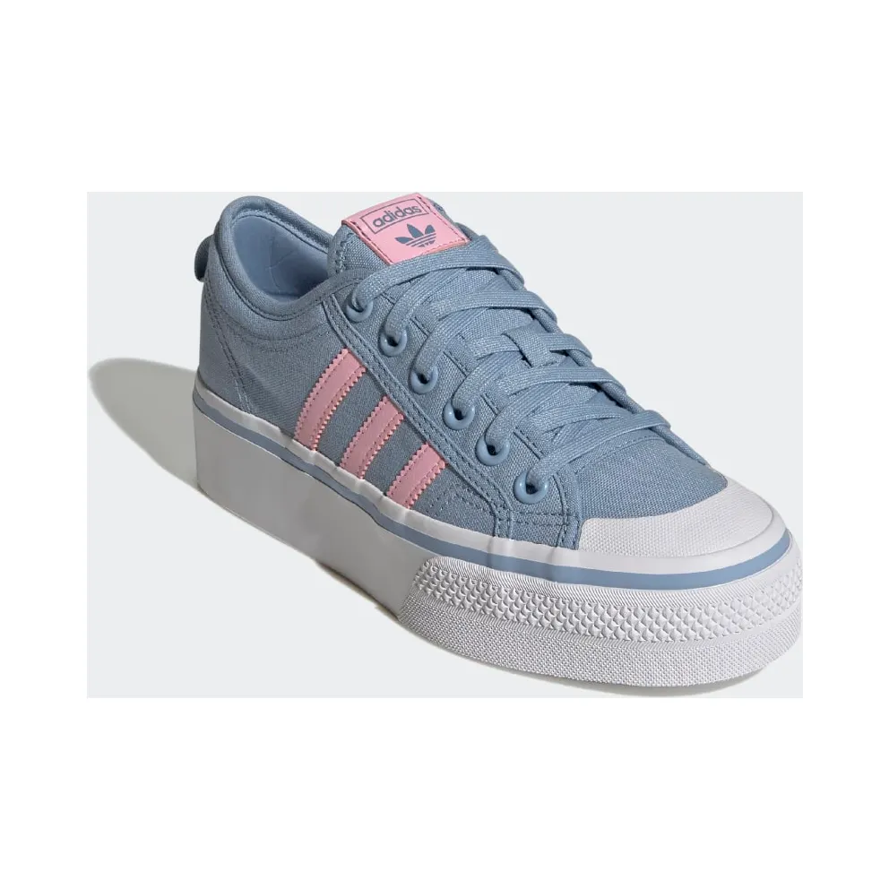 Adidas Nizza Platform Altered Blue / Bliss Pink / Cloud White (GV9180)