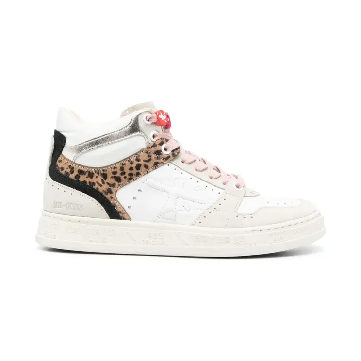 Premiata High-Top-Sneakers mit Schnürung Nude (MIDQUINND6503)