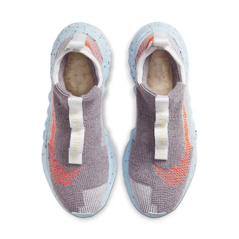 Nike Space Hippie 02 Vast Grey Hyper Crimson Vast Grey/Hyper Crimson-White-Ice Blue (CQ3988-001)