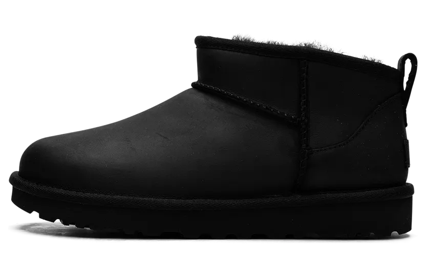 Ugg Classic Ultra Mini Leather “Black” (1174210-BLK)