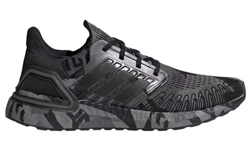 adidas Ultra Boost 20 Geometric Pack Core Black Grey (H67278)