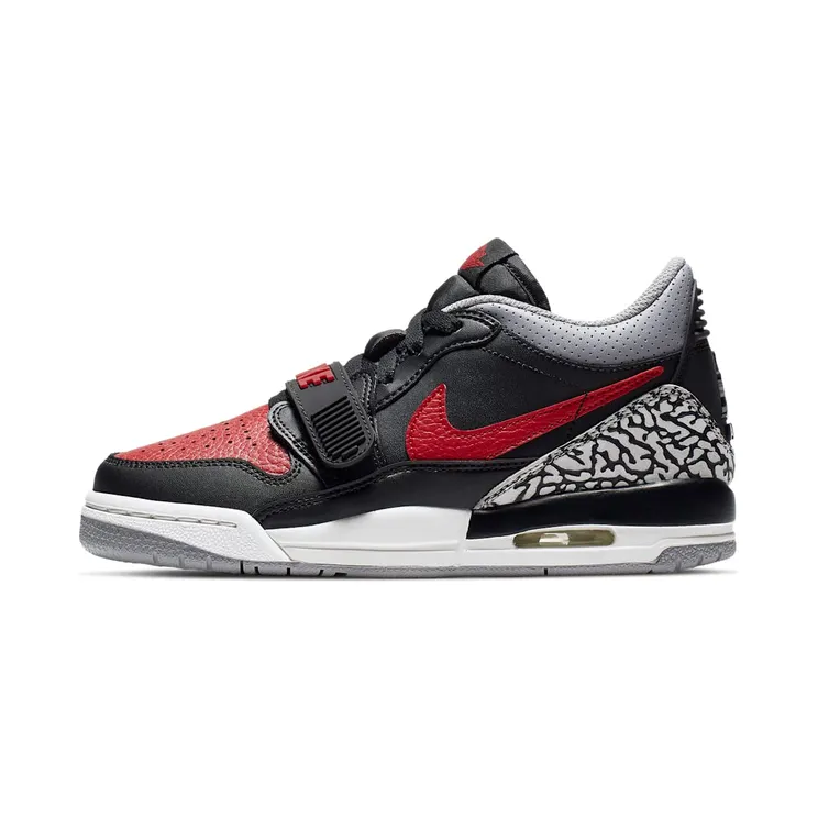 Air Jordan Legacy 312 Low GS Bred “Black / Cement Grey / Varsity Red” (CD9054-006)
