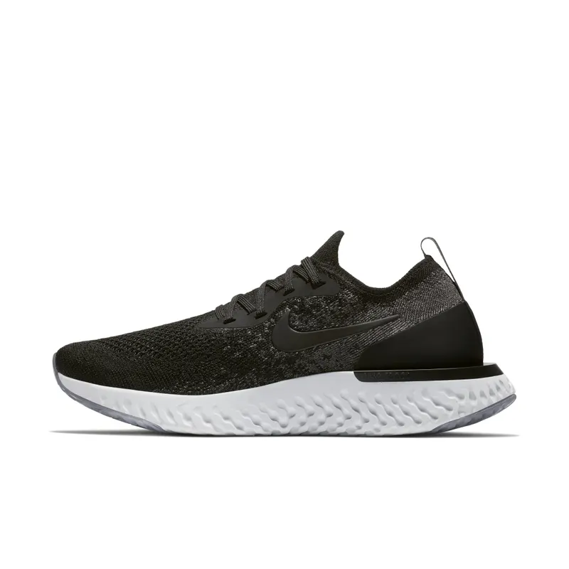 Nike Epic React Flyknit Black Dark Grey (W) Black/Black-Dark Grey-Pure Platinum (AQ0070-001)