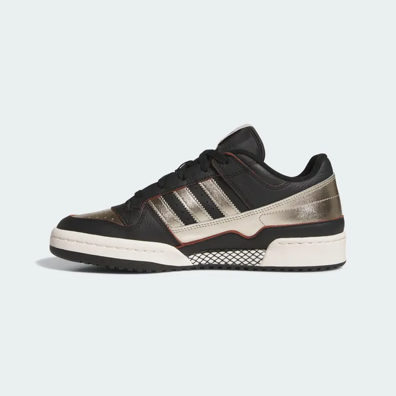 Adidas Forum Low CL Shoes Core Black / Cyber Metallic / Off White (JI3270)